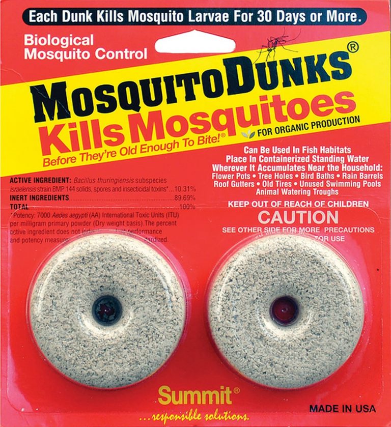 Summit Mosquito Dunks two-pack in red and yellow packaging